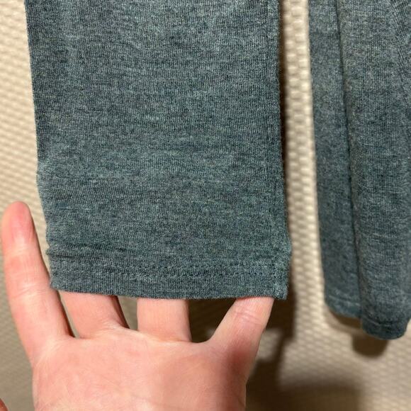 Willi Smith Dark Forest Green Modal Top High Low Hem Luxe Minimalist Size S - Picture 3 of 9